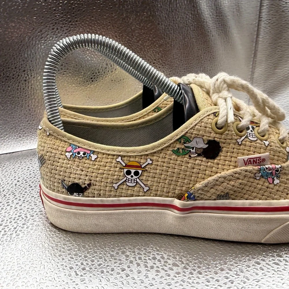 Size 3.5M/5W Vans One Piece Authentic Nami Straw Hat Crew Unisex Sneakers 500714